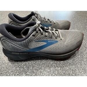 Brooks Ghost 14 Gray mens 9 1103691D078W Excellent Condition SB2
